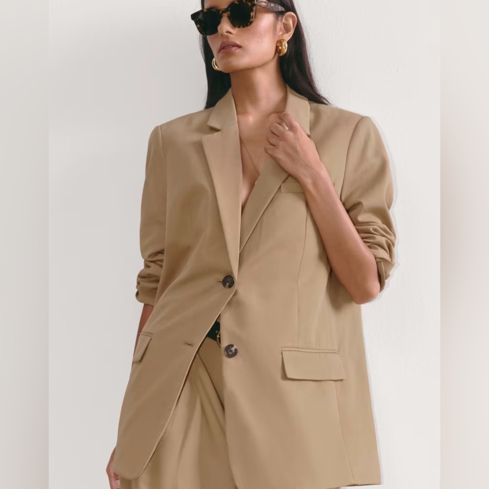 Everlane Tailored Tan Women's Blazer Jacket